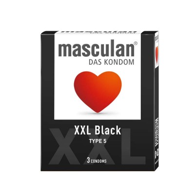 Masculan Xxl Black Condoms