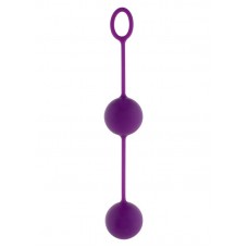 2Purple silicone vaginal balls 