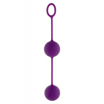 2Purple silicone vaginal balls 