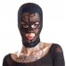 Black lace head mask 