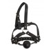 Head harness with silicone gag 