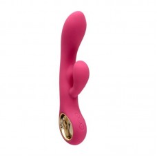 Pink rechargeable silicone rabbit g spot 