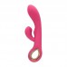 Pink rechargeable silicone rabbit g spot 