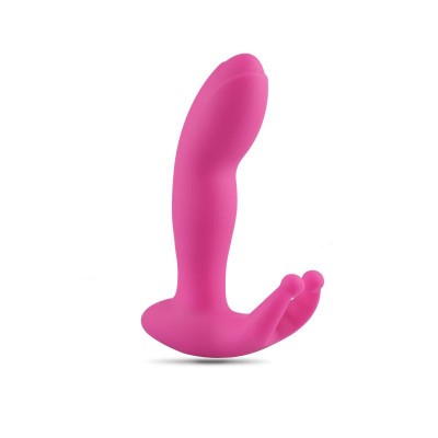 Silicone vibrator for clitoris and g spot erection 