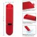 Flickering action red silicone vibrator 