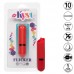 Flickering action red silicone vibrator 