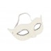 Eye mask white pearls