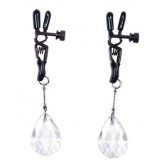 Black nipple clamps with transparent drop