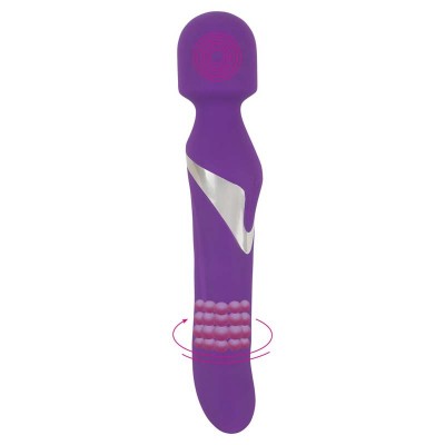 Magic Wand & Pearl Vibrator silicone purple