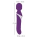 Magic Wand & Pearl Vibrator silicone purple