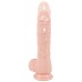 Silicone realistic vibrator rotating thrusting remote control