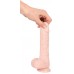 Silicone realistic vibrator rotating thrusting remote control