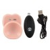 Silicone realistic vibrator rotating thrusting remote control