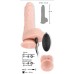 Silicone realistic vibrator rotating thrusting remote control