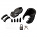 Black Silicone Chastity Cage