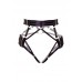 Luxury open harness briefs satin strips 