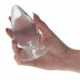 Clear Anal Plug drip shaped transparent