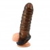 Textured Penis Sleeve Ribbed externally with Ball Loop