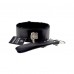 Furry Collar with Leash Black