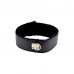 Furry Collar with Leash Black