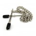 Silver Metal Nipple Clamps With Chain