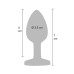 Diamond small silicone anal butt plug 