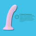 Λιλά πεος dildo σιλικόνης λείο με βεντούζα