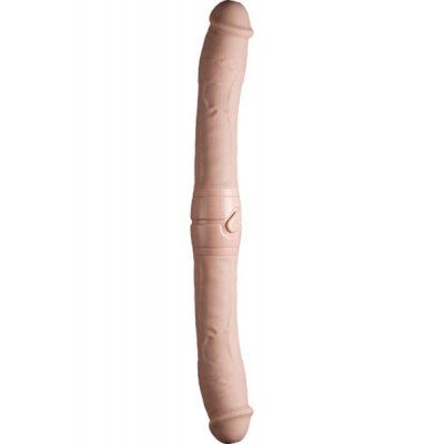 Double head flesh silicone vibrator