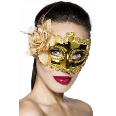 Gold face mask venezia style