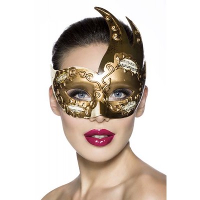 Gold venetian face mask