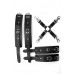 Leather Handcuffs and legcuffs with cross