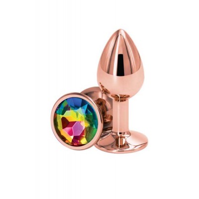 Small Rose Gold metal jewelry butt plug