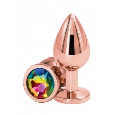 Medium Rose Gold metal jewelry butt plug