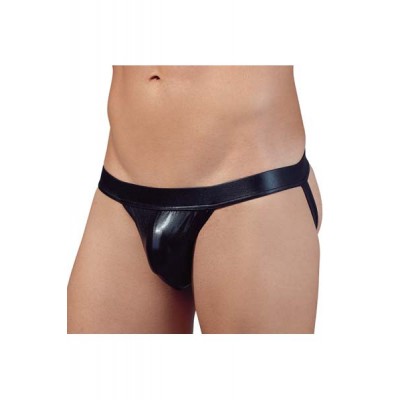 Αντρικό μαύρο εσώρουχο Jockstrap