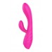Rechargeable duo rabbit silicone vibrator