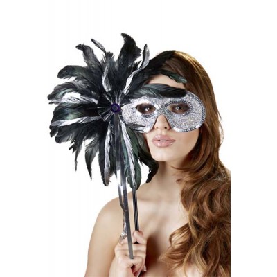 Glamour eye mask feathers and wand