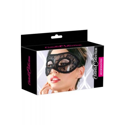 Black lace mask for face