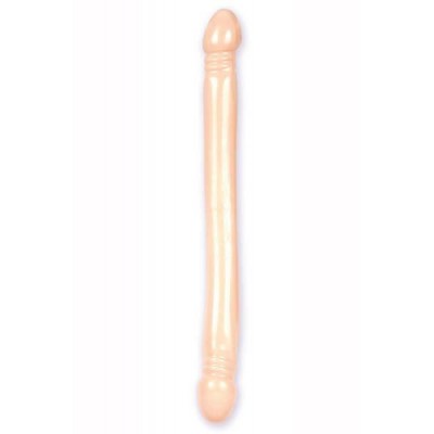 Double thin dildo natural