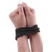 Saten bondage rope black per meter