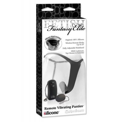 Elite Remote Vibrating Panties Black