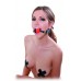 Black red ball gag