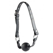 Leather ballgag black