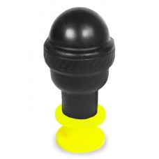 Anal butt plug silicone black Yellow