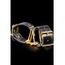 Leather gold cuffs