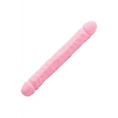 Ροζ διπλό ομοίωμα πέους 30 cm