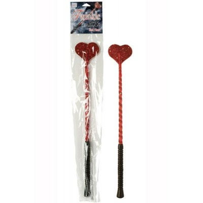 Twinkles lovers riding crop red heart