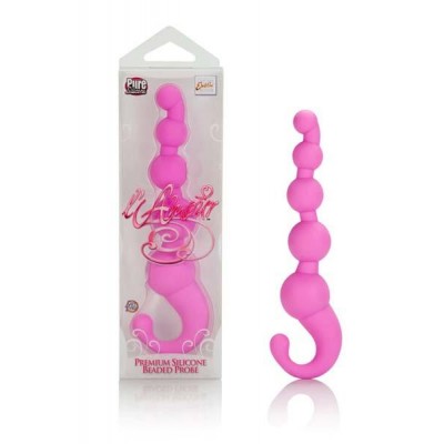 Silicone Beaded probe pink