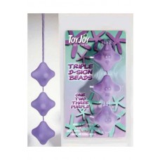 Triple beads purple