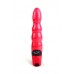 Tempo multispeed vibrator red ribbed