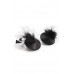 Burlesque pasties feather and satin